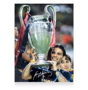 Rafael Marquez Signed FC Barcelona Photo: 2009 UEFA Champions League Winner for sale on Ebay