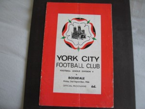 York City v Rochdale Football League Division 4 Programme 2/9/66 for sale on Ebay