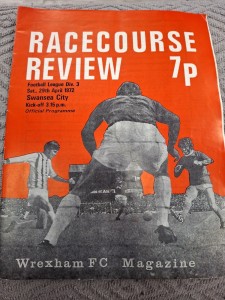 Wrexham v Swansea City programme.  29/4/1972 for sale on Ebay