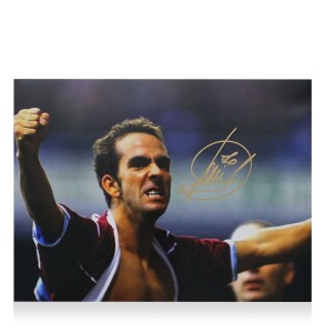 Paolo Di Canio Signed West Ham Photo: Ripped Shirt Celebration with COA for sale on Ebay