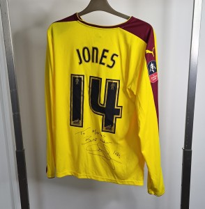 Signed Puma 2015/16 Burnley Away Shirt Gary Jones for sale on Ebay