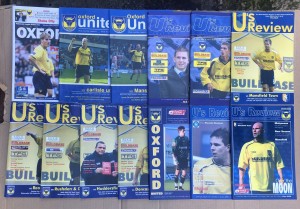 COLLECTION OF OXFORD UNITED FOOTBALL PROGRAMMES for sale on Ebay