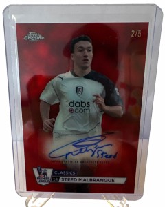 Topps Chrome Premier League 2026/27 Steed Malbranque Fulham CC-SM Auto 2/5 for sale on Ebay