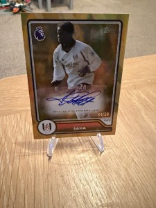 Topps 2026 Premier League Flagship Louis Saha Fulham Autograph Card /50 for sale on Ebay