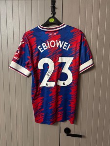 Crystal Palace FC Ebiowei 23 Signed Shirt  - Med for sale on Ebay
