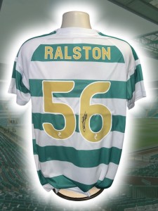 Hand Signed ANTHONY RALSTON Celtic Football Home Shirt - Proof for sale on Ebay