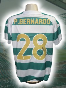 Hand Signed PAULO BERNARDO Celtic Football Home Shirt - Proof for sale on Ebay