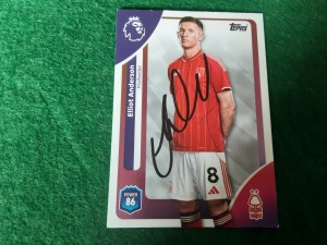 ELIOT ANDERSON - NOTTM FOREST Hand Signed Topps 25/26 Football Trading Card for sale on Ebay