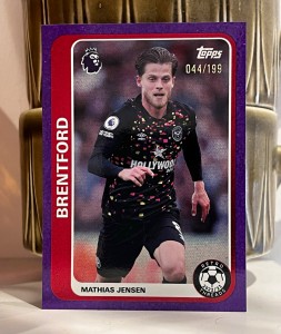 Topps Premier League Retro Threads RT 5 Mathias Jensen Brentford 044/199 for sale on Ebay