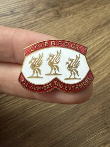 Vintage Liverpool FC Enamel Badge - i'll Support You Evermore for sale on Ebay
