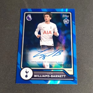 Topps Flagship 2026/27 Lucá Williams-Barnett Rookie Auto /150 Tottenham  for sale on Ebay