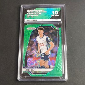 Panini Prizm 2024-25 Archie Gray Green Choice /5 ACE 10 Tottenham first print for sale on Ebay