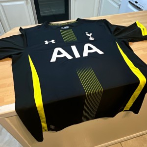 Under Armour Tottenham Hotspur Away Shirt 2XL Black Short Sleeve AIA for sale on Ebay