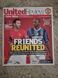 2007/08 Manchester Utd v Inter Milan Pre Season Friendly Football Programme VGC for sale on Ebay