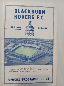 BLACKBURN ROVERS v WEST HAM UNITED 27 August 1956 for sale on Ebay