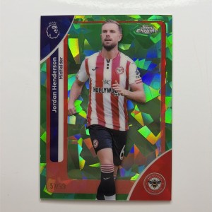 2025-26 Topps Chrome Premier League-Jordan Henderson-Numbered 57/99-Brentford for sale on Ebay