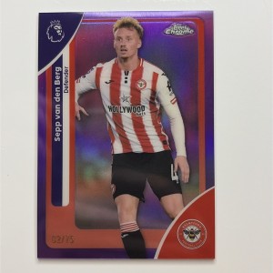 2025/26 Topps Chrome Premier League-Sepp van den Berg-Numbered 02/75-Brentford  for sale on Ebay