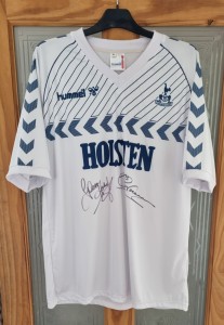 Tottenham Hotspur Replica Holsten Shirt Signed GLENN HODDLE & CHRIS WADDLE Proof for sale on Ebay