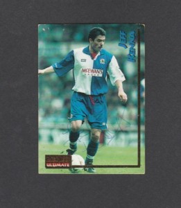 Jeff Kenna [Blackburn Rovers] Signed Merlin Ultimate Card #35 for sale on Ebay