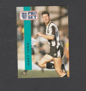 Gary Lund [Notts County] Signed PRO SET Card #277 for sale on Ebay