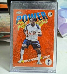 Topps Chrome UEFA Champions League 2026 Mohammed Kudus Tottenham Proof-11 04/25 for sale on Ebay