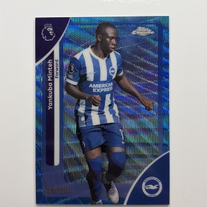 2025-26 Topps Chrome Premier League-Yankuba Minteh-Numbered 027/150-Brighton for sale on Ebay