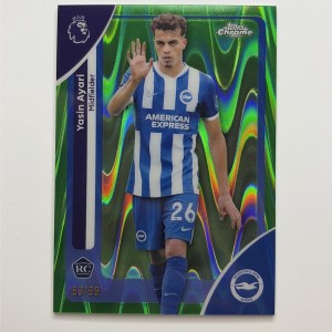 2025-26 Topps Chrome Premier League-Yasin Ayari-Rookie-Numbered 83/99-Brighton for sale on Ebay
