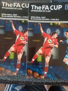 Chelsea football programme. 2007 FA Cup semi V Blackburn, 2 programmes for sale on Ebay