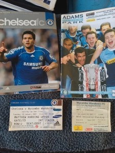 Chelsea football programmes and match tickets. 2007 League Cup semi final for sale on Ebay