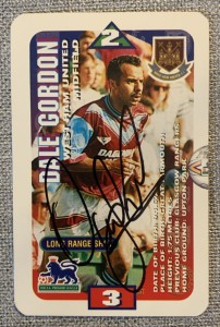 SIGNED DALE GORDON - SUBBUTEO SQUADS CARD - WEST HAM UTD for sale on Ebay