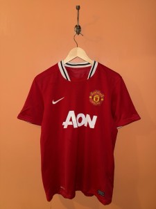Manchester United Nike Home Jersey Men’s Large Red for sale on Ebay