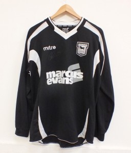 Signed Ipswich Town Andy Drury Long Sleeve Away Shirt 2011-12 ITFC Size L (Hol) for sale on Ebay