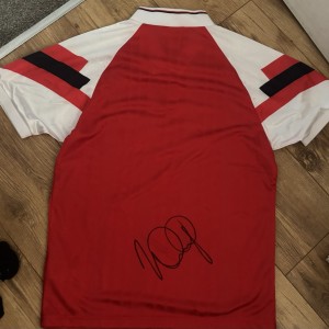 Ian Wright hand signed Arsenal Shirt for sale on Ebay