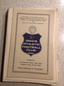 Grays Athletic v Uxbridge 10th Mar 1979 for sale on Ebay