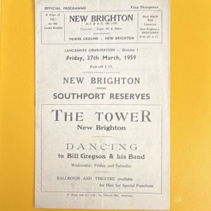 New Brighton v Southport Reserves Lancashire Combination Div 1 27 Mar 1959 for sale on Ebay