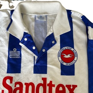 Authentic Vintage Admiral Brighton & Hove Albion 1994/97 Home Shirt Mens XXL for sale on Ebay