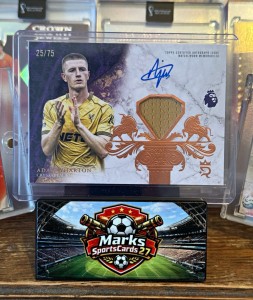 Topps Royalty Premier League 2026 Adam Wharton Crystal Palace Auto Relic 25/75 for sale on Ebay