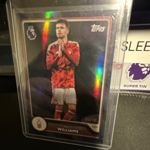 Topps Premier League Neco Williams Nottingham Forest #221 Parallel /10 numbered for sale on Ebay