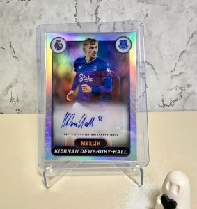 Topps 2025-26 Merlin Premier League Kiernan Dewsbury-Hall Everton #MV-KDH Auto for sale on Ebay