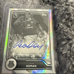 Topps Flagship Premier League 2026/27 - Leon Osman 34/75 Auto Everton  for sale on Ebay