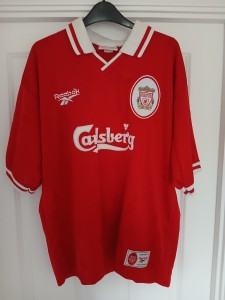 Liverpool FC 1996-98 Home Shirt Reebok Fowler 9 Vintage 42/44 L Premier League for sale on Ebay