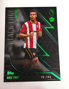 Topps Premier League 2026/27 Kaye Furo Brentford Rookie Black Edge BE10 76/99 for sale on Ebay