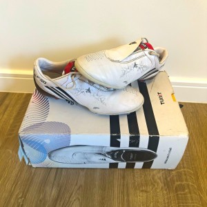 Adidas F50 i Tunit Football Boots White/Black/Red UK 9.5 Changeable Studs for sale on Ebay