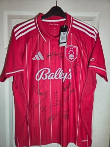 UPDATED!  Signed Nottingham Forest football shirt legend John McGovern&79 squad for sale on Ebay