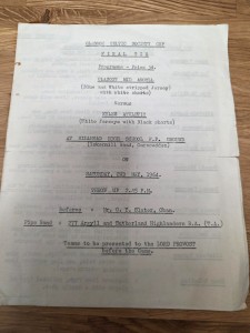 SHINTY GLASGOW CELTIC SOCIETY CUP GLASGOW MID ARGYLE v KYLES ATHLETIC May 1964 for sale on Ebay