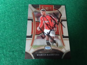 MARCUS RASHFORD - MANCHESTER UTD Hand Signed Panini Select Football Trade Card for sale on Ebay