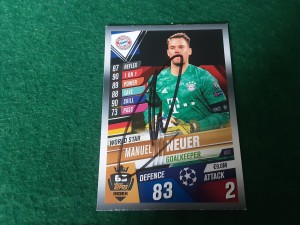 MANUEL NEUER - BAYERN MUNICH Hand Signed UCL Attax Football Trading Card for sale on Ebay