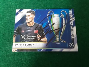 PATRIK SCHICK - BAYER LEVERKUSEN Hand Signed Topps Football Trading Card for sale on Ebay