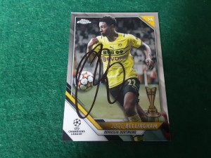 JUDE BELLINGHAM - BORUSSIA DORTMUND Hand Signed Topps Football Trading Card for sale on Ebay