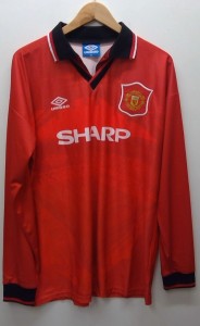 Vintage 1994-96 Manchester United Umbro Home Long-Sleeve Shirt Size 2XL - CG F07 for sale on Ebay